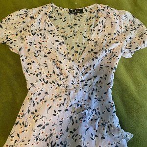 Lulu's XS Lavender Flower Patterned Sundress